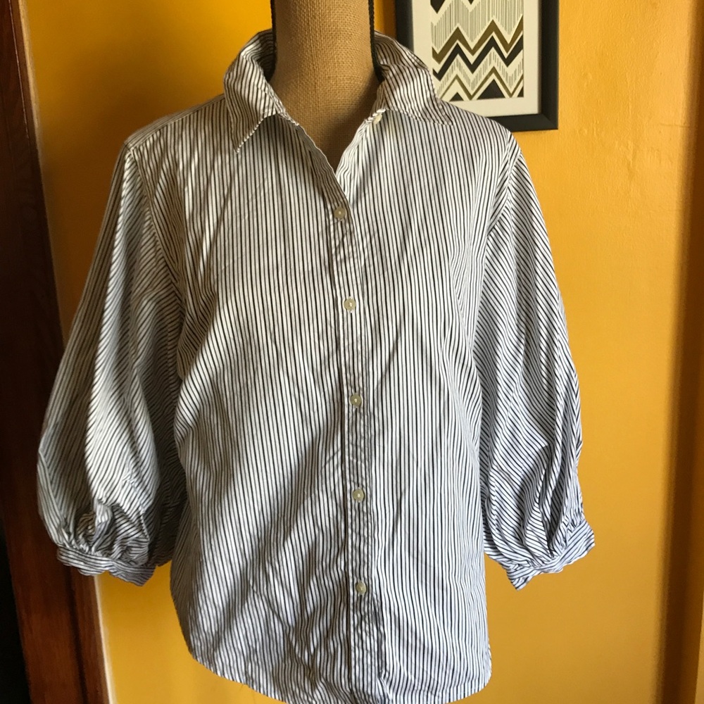 Ralph Laurent 3/4 Poet Sleeve blouse - Picture 2 of 4